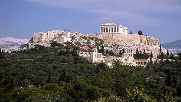 The Acropolis in central Athens, one of the most important landmarks in world history